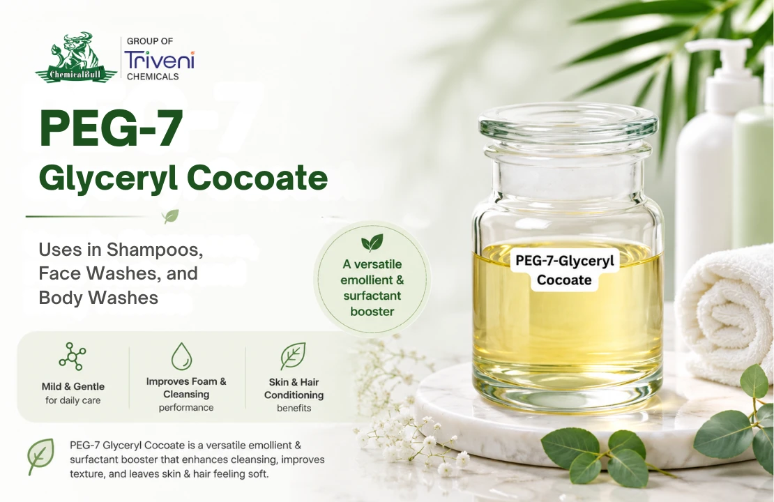 PEG-7 Glyceryl Cocoate: Uses, Benefits & Applications in Shampoos, Face Washes and Body Washes