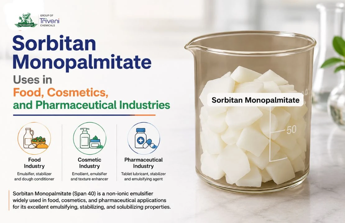Sorbitan Monopalmitate Uses in Food, Cosmetics, and Pharmaceutical Industries