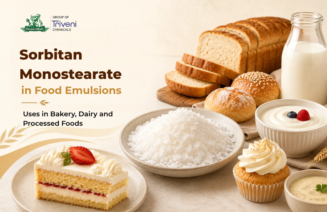 Sorbitan Monostearate in Food Emulsions: Bakery, Dairy & Processed Food Uses