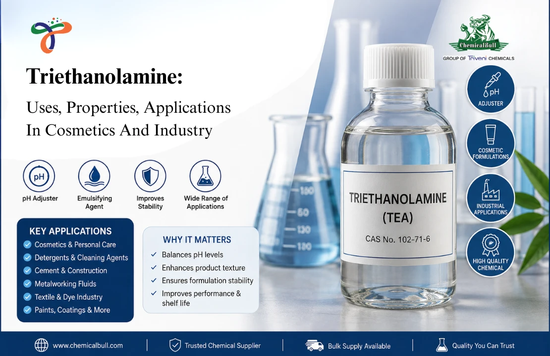 Triethanolamine (tea): Uses, Properties, Applications In Cosmetics And Industry