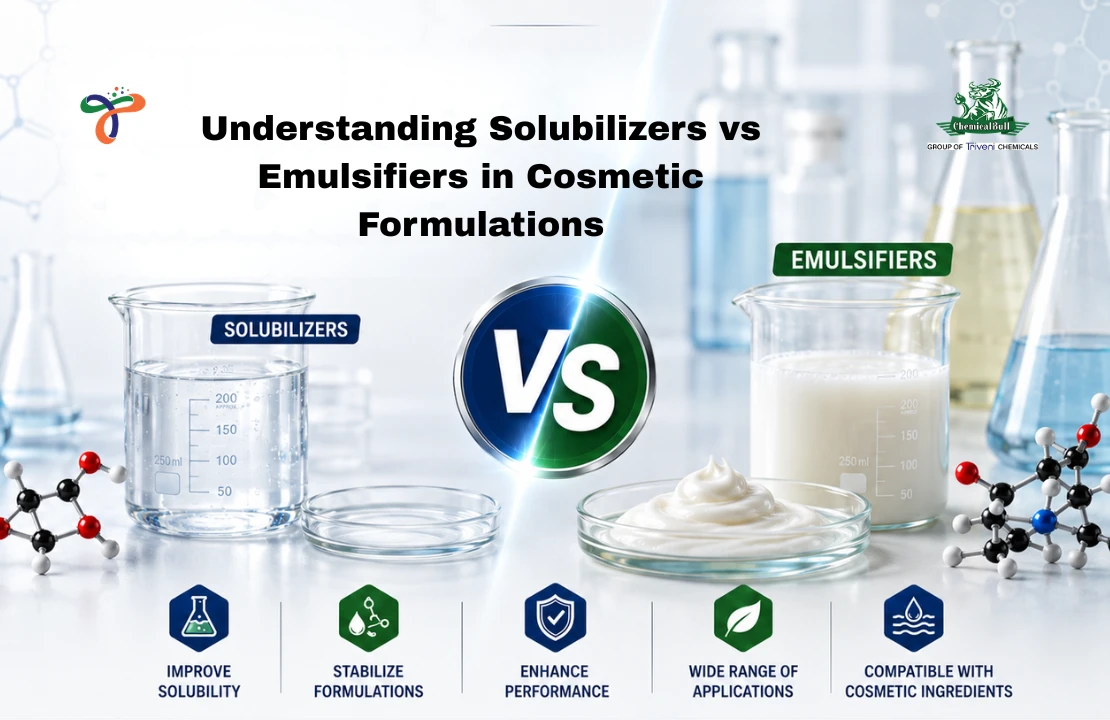 Understanding Solubilizers vs Emulsifiers in Cosmetic Formulations